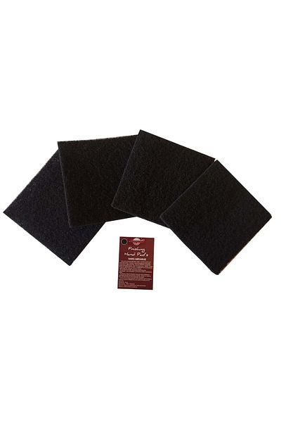 woodworker Finishing Hand Pad’s Hard Abrasive, Set Of 4, Black