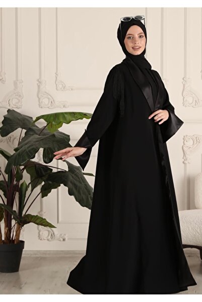 ABAYS Ceket Abaya Saten