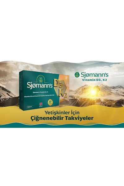 Seddar Collection Sjomann's D3K2 Chewable Gel 30 Tablets