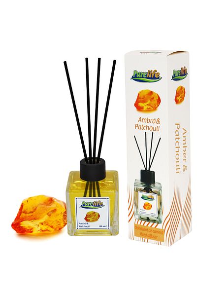 PureLife Purelife room freshener with sticks, 120 ml, Amber