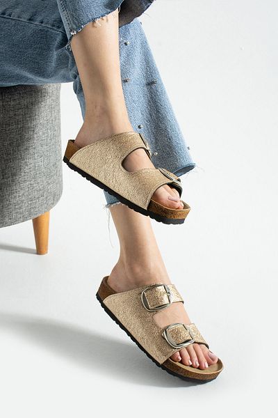 COMFORT OF PANTOFOLE Gold Gold Slippers