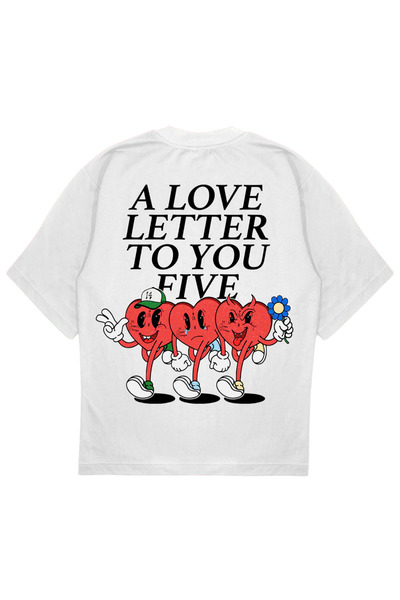 SVART WEAR ALLTY 5 tricou supradimensionat scrisoare de dragoste