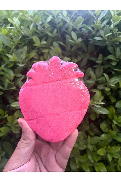 aralmini Strawberry Figured Self Soap Scented Shower Sponge Special for Children