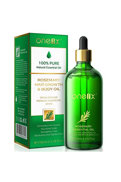 ONE1X زيت إكليل الجبل العطري، زيت إكليل الجبل العضوي النقي لنمو الشعر وعلاج ت...