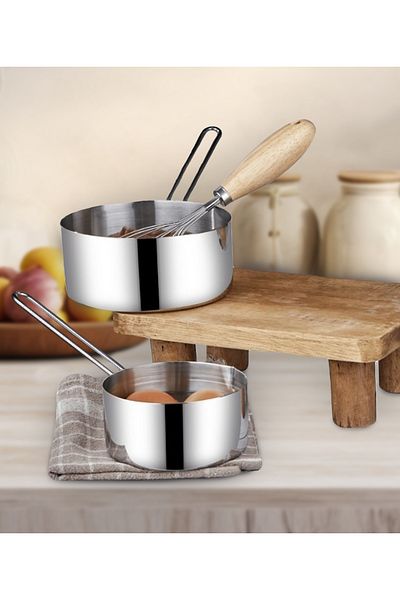 Steel & More Steel 2 Liter Saucepan Saucepan Milk Pot 14Cm-16Cm