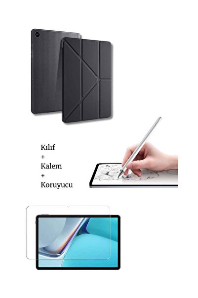 Fuchsia Galaxy A9 Plus 11 inç X210 Uyumlu Tablet Kılıfı Tablet Kalemi Ve Ekra...