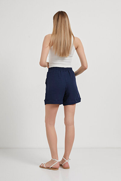 Arma Life Kadın Beli Lastikli Müslin Basic Yazlık Laci Şort