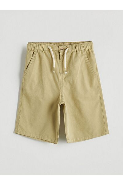 LC Waikiki Linen Blended Boy's Shorts with Elastic Waist