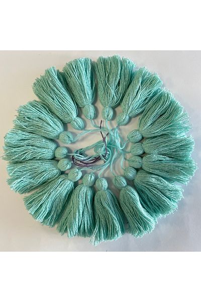 Lux Touch Σετ χόμπι Liva Lavi Mint Replacement 15 τεμαχίων Pompom Cotton Tassel