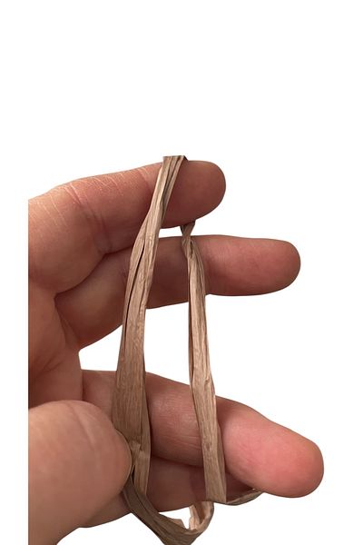Makromİps Premium (150 Gr) Synthetic Polyester Raffia Paper Rope Basement Leather Look Milano Equivalent Bag Rope