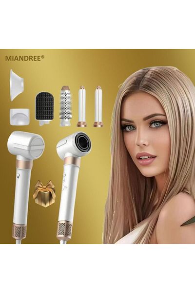 OEM MIANDREE® 7-in-1 Hair Dryer Set, 1400W, Automatic Absorption Curler