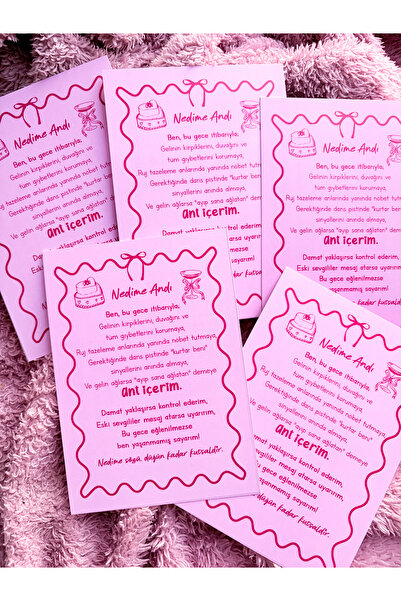 Pankart Evi Bekarlığa Veda Partisi NEDİME ANDI Eğlenceli Gelin Kartı 9 Adet -...