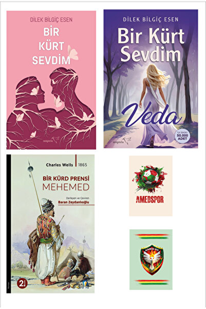 Dara Yayınları Bir Kürt Sevdim Seti - Dilek Bilgiç Esen - Bir Kürd Prensi Mehemed Romanı (2 NOT DEFTERLİ)