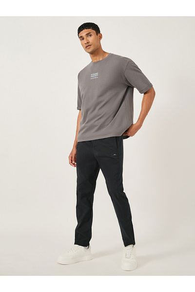 Fort Collins By Styli Mid Rise Regular Fit Track Pant with Drawstring