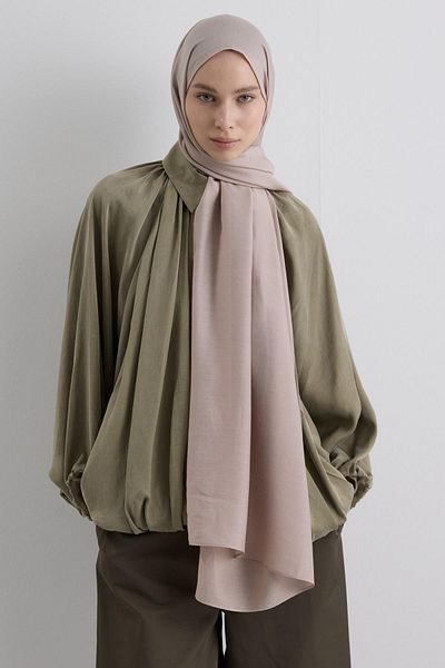 Fenza Paris Silk Tea Rose Color Cotton Shawl