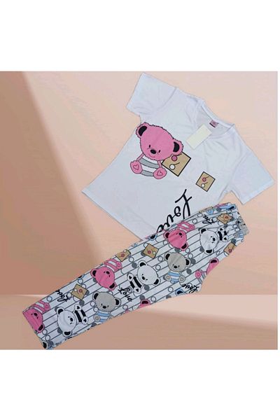 ARB Women's Cotton Pajamas Set Cute Cartoon Character Young and Comfortable Design
