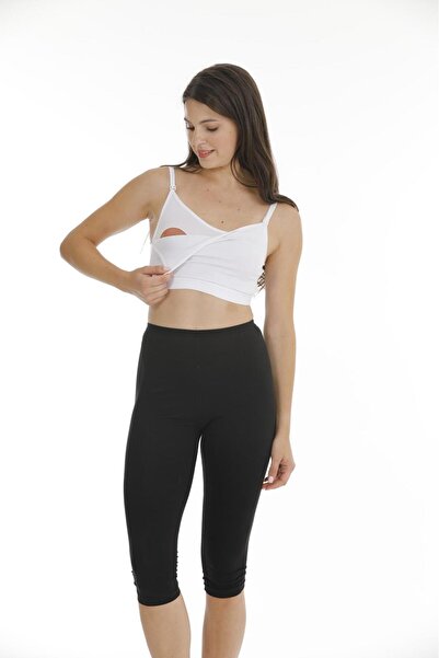 Tuess Breastfeeding Half Tank Top Bustier White