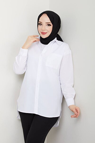 exxitcollection Γυναικείο πουκάμισο Terikoton Boyfriend Hijab