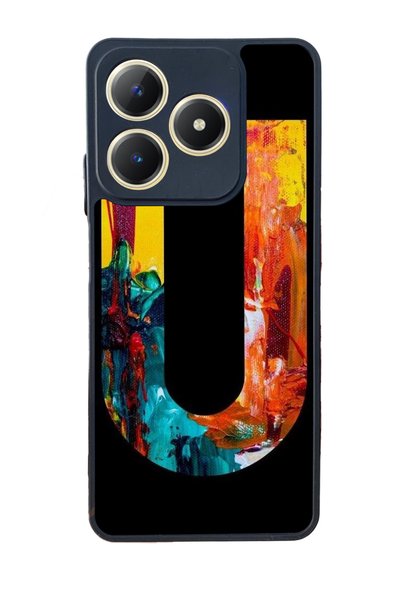 realme C61 Matte Compatible Black Case – Soft Silicone, Protective, Shock Abs...