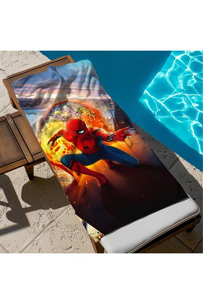 hediyechy Gift Duvet Cover Flying Man Printed Piaj Towel