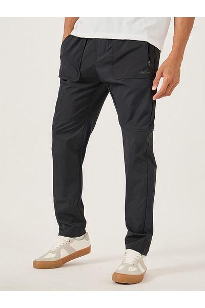 Fort Collins By Styli Mid Rise Regular Fit Track Pant with Drawstring
