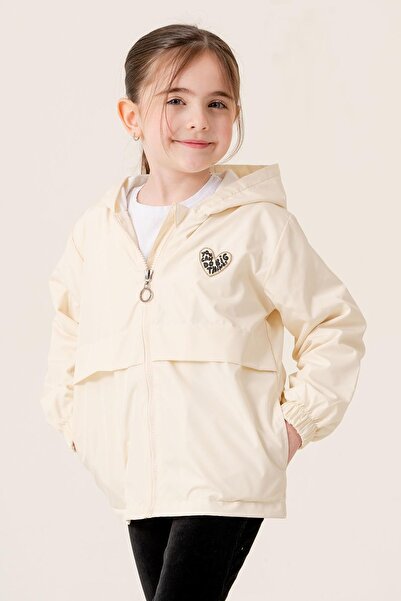 ASYAKİDS CLUB Girl's Hooded Pocket Lined Seasonal Raincoat