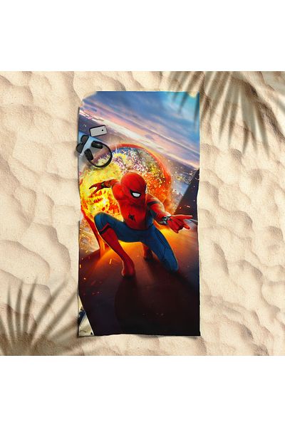 hediyechy Gift Duvet Cover Flying Man Printed Piaj Towel