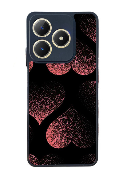 realme C61 Matte Compatible Black Case – Soft Silicone, Protective, Shock Abs...