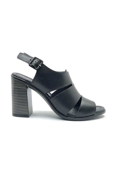 Venüs Merga Genuine Leather Comfort Orthopedic Women's Sandals Black