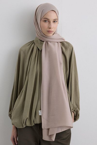 Fenza Paris Silk Tea Rose Color Cotton Shawl