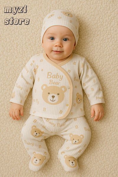 MYZİ STORE Baby Newborn Hospital Outlet 100% Cotton Organic