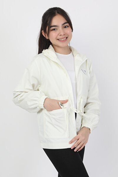 ASYAKİDS CLUB Girl's Hooded Seasonal Raincoat with Pockets and Lined Pockets