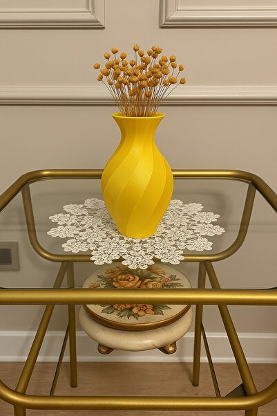 3D Vazo Modern Zarif Dekoratif 20cm