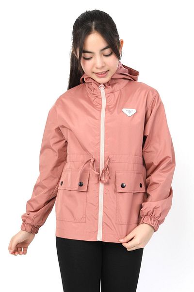 ASYAKİDS CLUB Girl's Hooded Seasonal Raincoat with Pockets and Lined Pockets