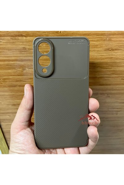 bbtech Carbon Pattern Silicone Case with Camera Protection Compatible with Sa...