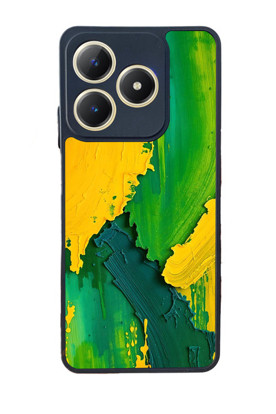 realme C61 Matte Compatible Black Case – Soft Silicone, Protective, Shock Abs...