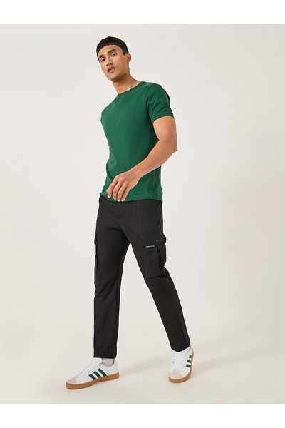 Fort Collins By Styli Mid Rise Straight Fit Track Pant with Drawstring