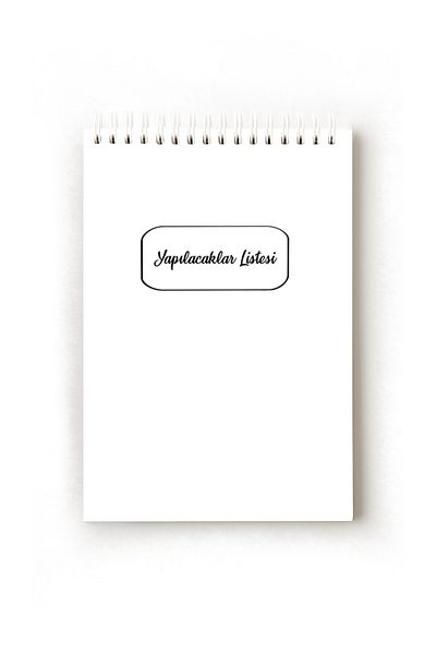 Handeto Kraft Simple Minimalist Turkish to Do List, A5 to Do List, Planner, Task List, Planner