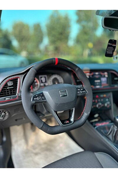 imza direksiyon kılıfı Seat Leon Fr Dikmeli Direksiyon Kılıfı Araca Özgü Ürün...