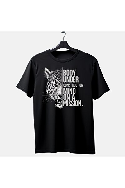3E DESING TIGER BASKILI %100 PAMUK T-SHIRT
