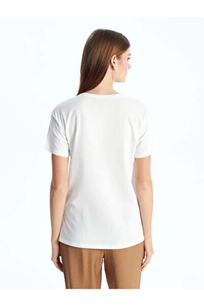 LC Waikiki LCWAIKIKI Classic Crew Neck Printed Short Sleeve Women's T-Shirt