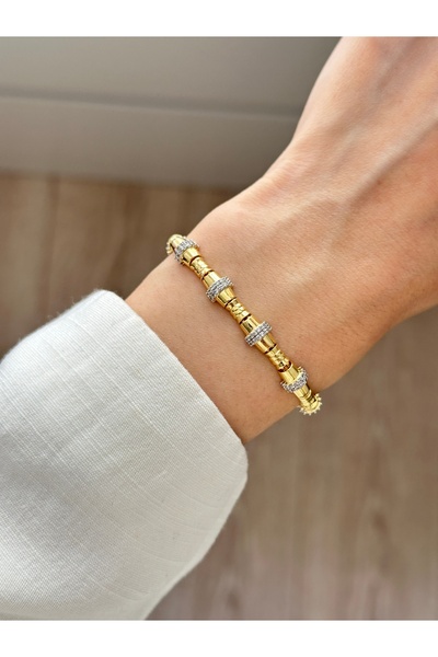 YOUES JEWELRY XUPİNG 14K ALTIN RENK BİLEKLİK RENK ATMAZ KUYUMCU MODEL KADIN BİLEKLİK