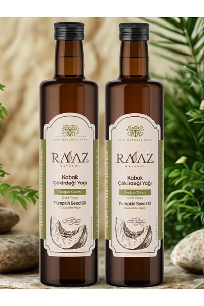 RAAZ Advantageous 2-Piece Oil Set – Pumpkin Seed Oil 250 ml X2 100% Pure, Natural and Cold Pressed