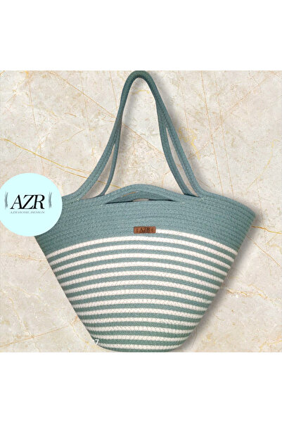 AZR HOME DESİGN prirodna torba za rame od jute, ručno izrađena torba za plažu