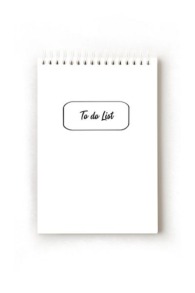 Handeto Kraft Simple Minimalist English to Do List, A5 to Do List, Planner, Task List, Planner
