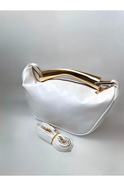 RBH Kadın Metal Saplı Baget Çanta