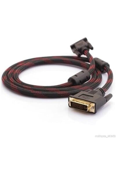 Generic DVI Cable 24+1 Pin Male to Male, 3 Meters, Red and Black