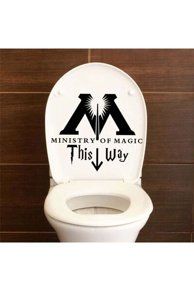 hediyenebak Ministarstvo magije | Naljepnica za WC šolju 35x30 cm