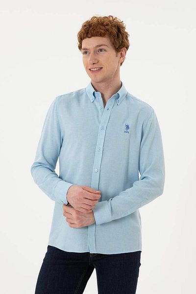 U.S. Polo Assn. Cămașă pentru bărbați Opia albastru deschis 1831520