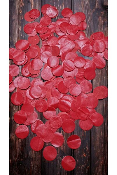 ELİS Hakiki (GERÇEK) Daire Figürü 3.5 Cm 100 Adet Kırmızı